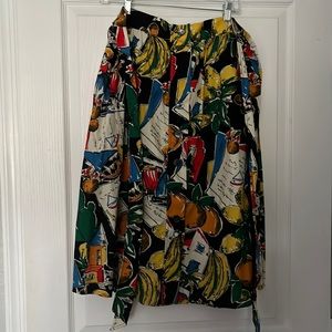 J. Crew Tropical Print A-Line Skirt Size 10